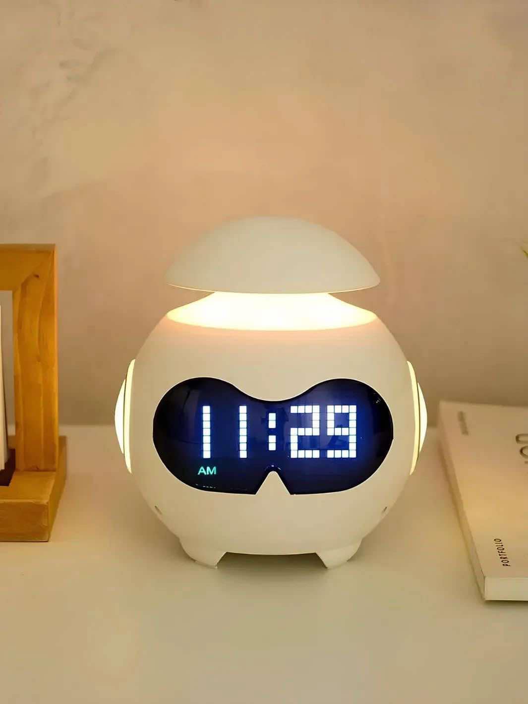 Réveils LED intelligents pour enfants, budgétaire, horloge, pixel, expression, étudiant