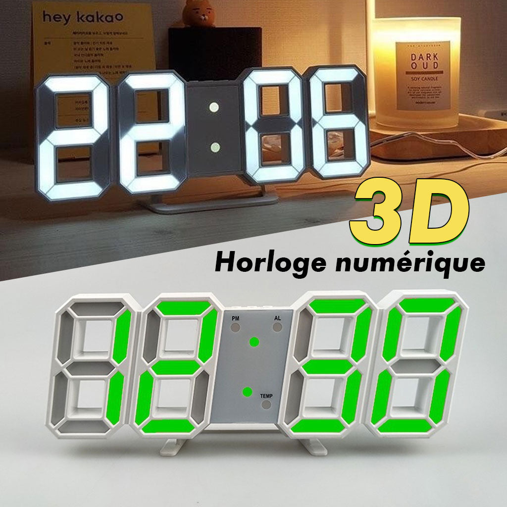 Horloge Murale numérique LED 3D